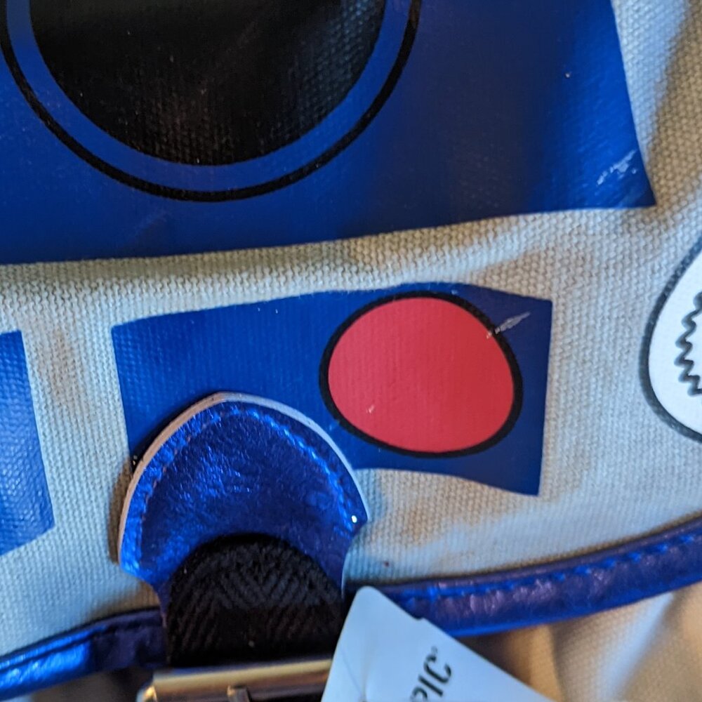 NWT R2-D2 Hot Topic Disney Backpack Star Wars Droid Blue Canvas R2D2 Collectible - Picture 8 of 11